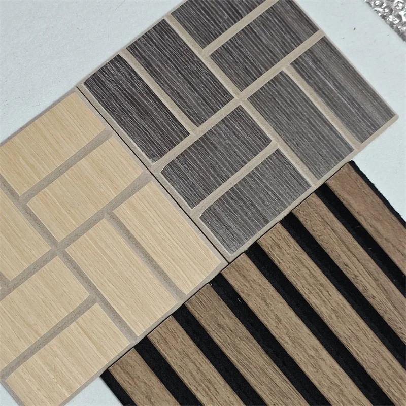 Panneau de latte de placage acoustique